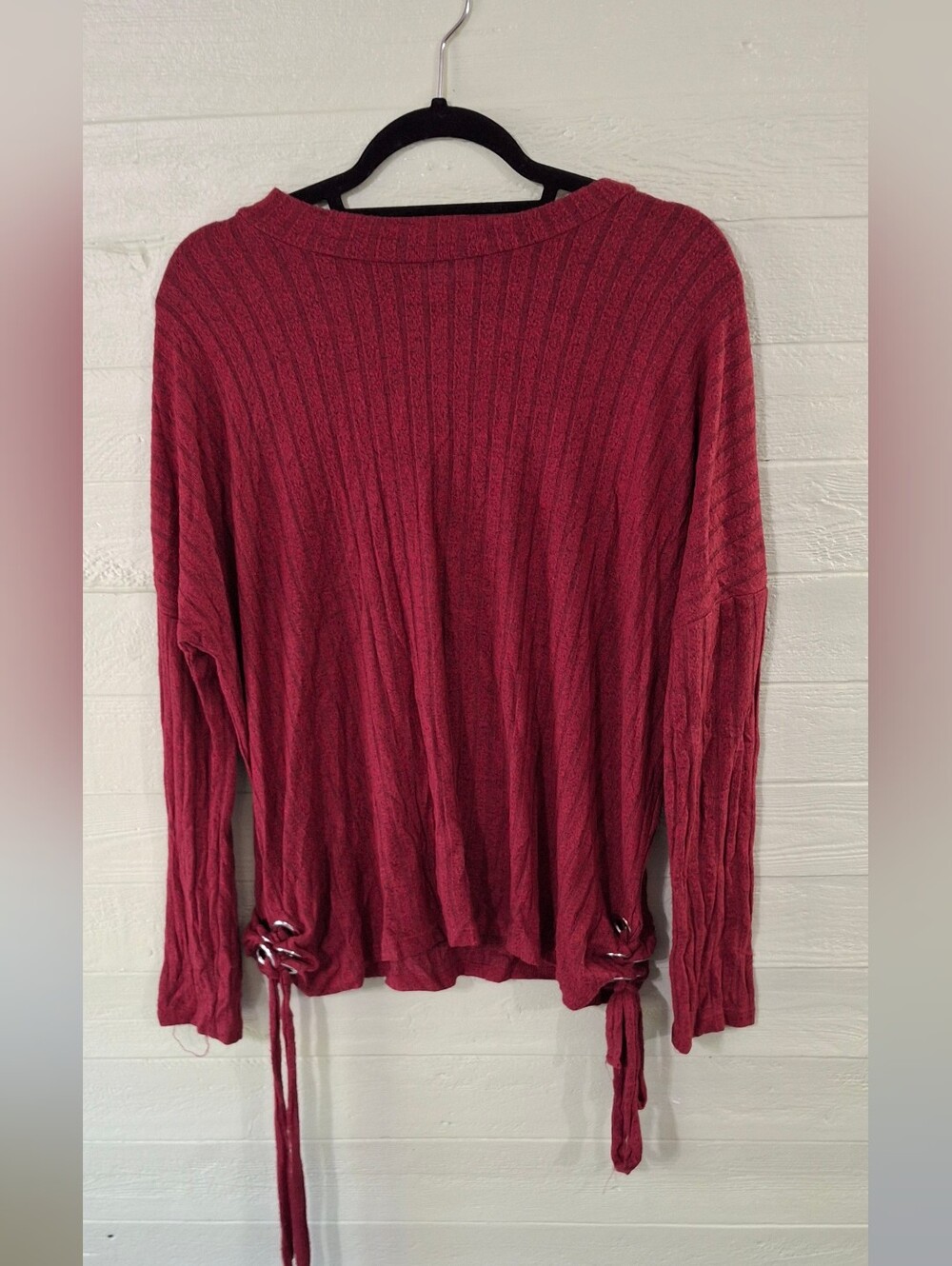 Womens Soft Grunge Romantic Grunge Whimsigoth Heart Hips Top Sz L. A&A